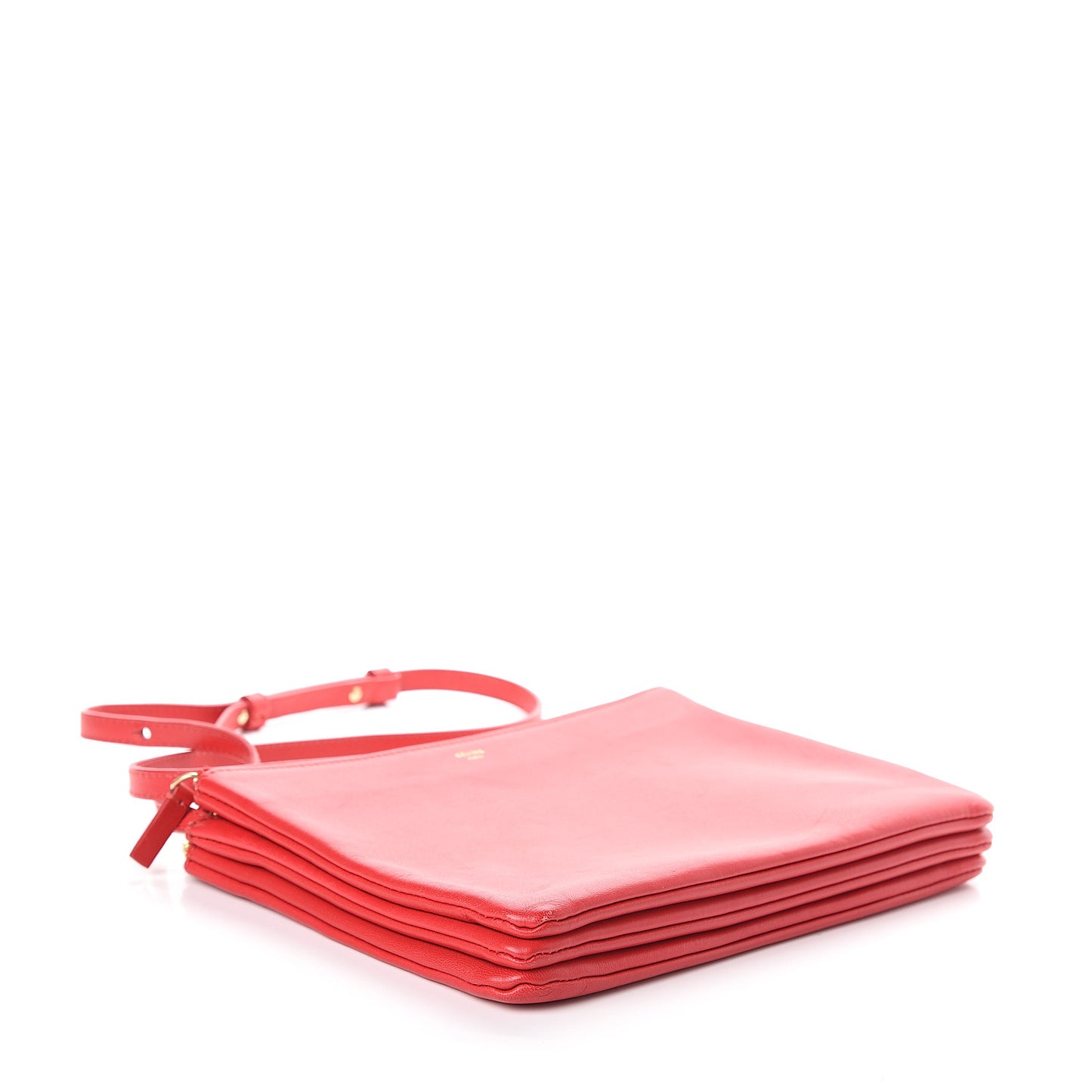 Lambskin Large Trio Crossbody Bag Red