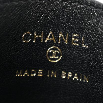 Chanel Calfskin Crocodile Embossed Crococo Card Holder Black 6 of 8