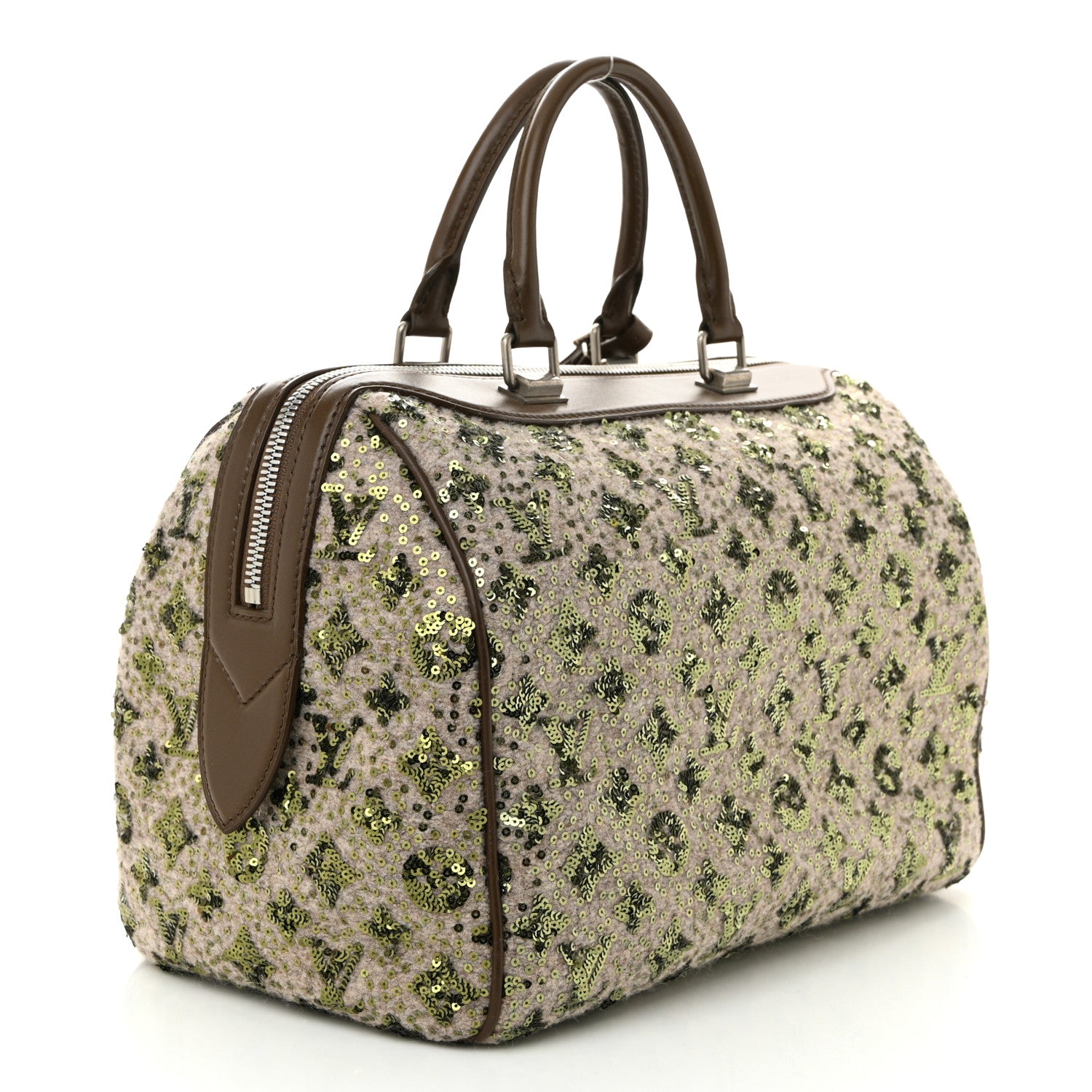 Louis Vuitton Sequin Monogram Sunshine Express Speedy Kaki 3 of 10