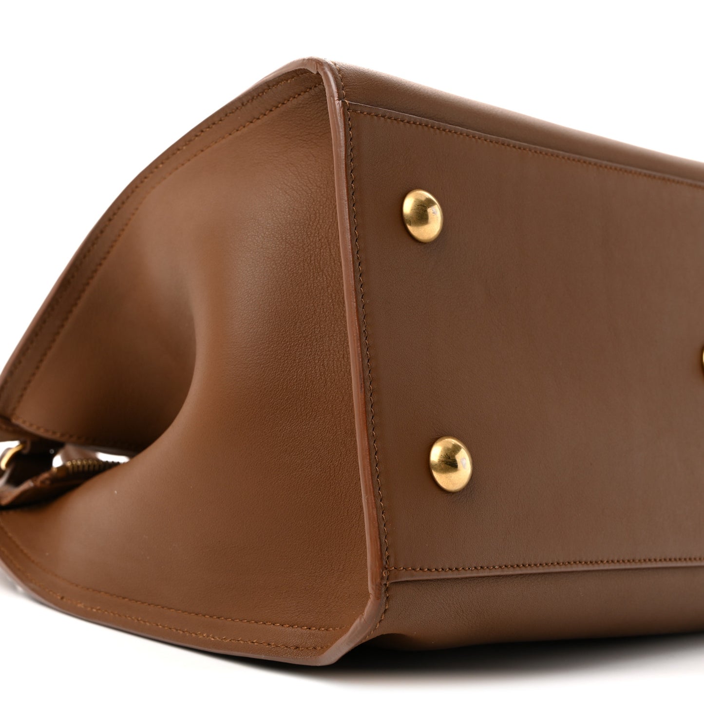Calfskin Small Classic Y Cabas Cognac