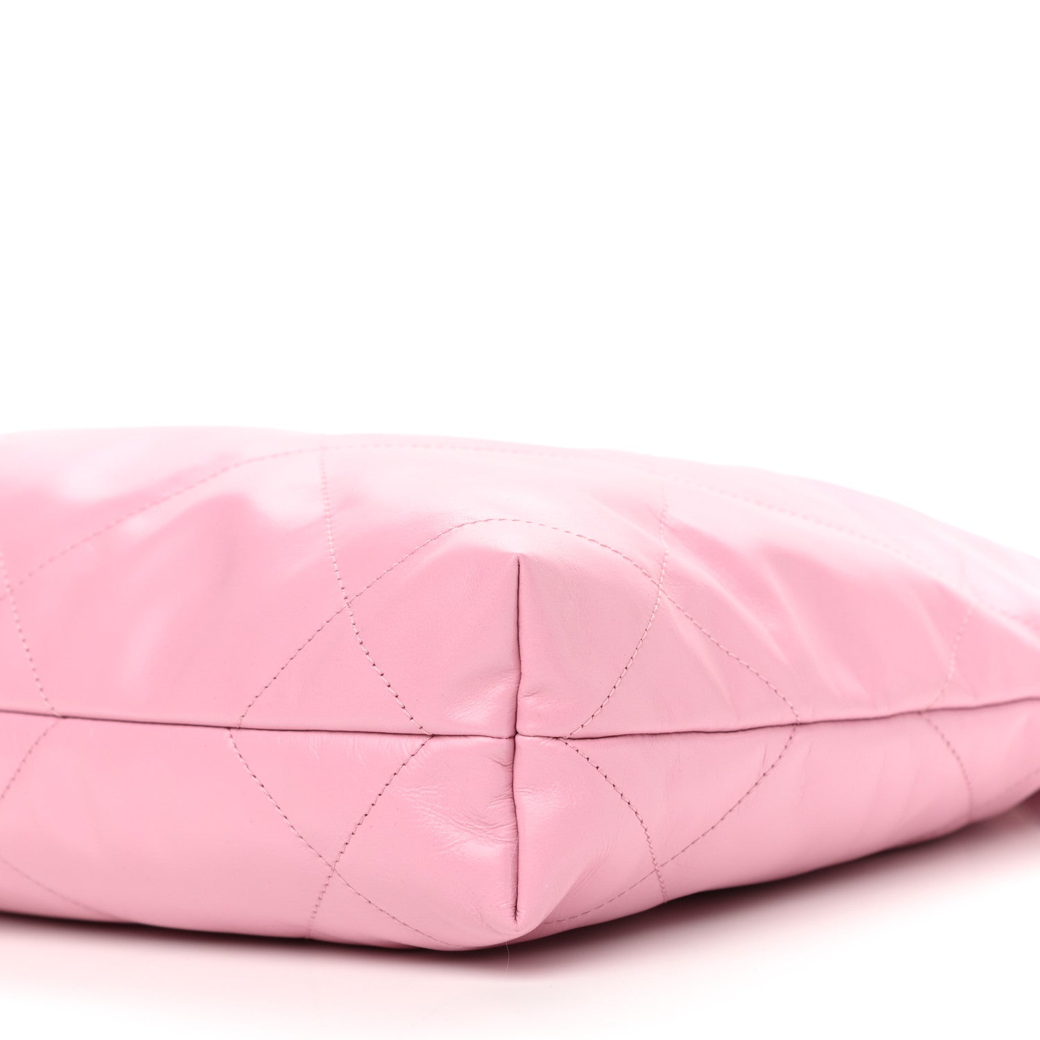 Chanel Shiny Calfskin Quilted Small Chanel 22 Pink 10 of 11