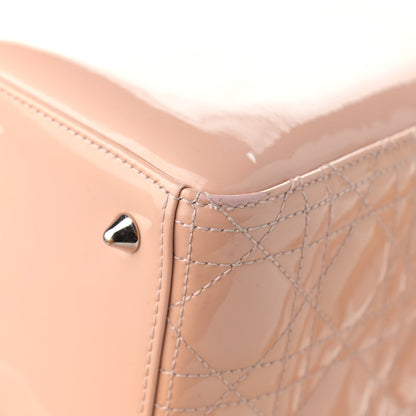 Christian Dior Patent Cannage Medium Lady Dior Pale Pink 13 of 15
