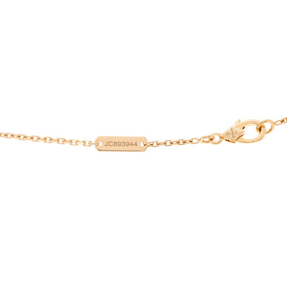 Van Cleef & Arpels 18K Yellow Gold Carnelian Vintage Alhambra Pendant Necklace 5 of 5