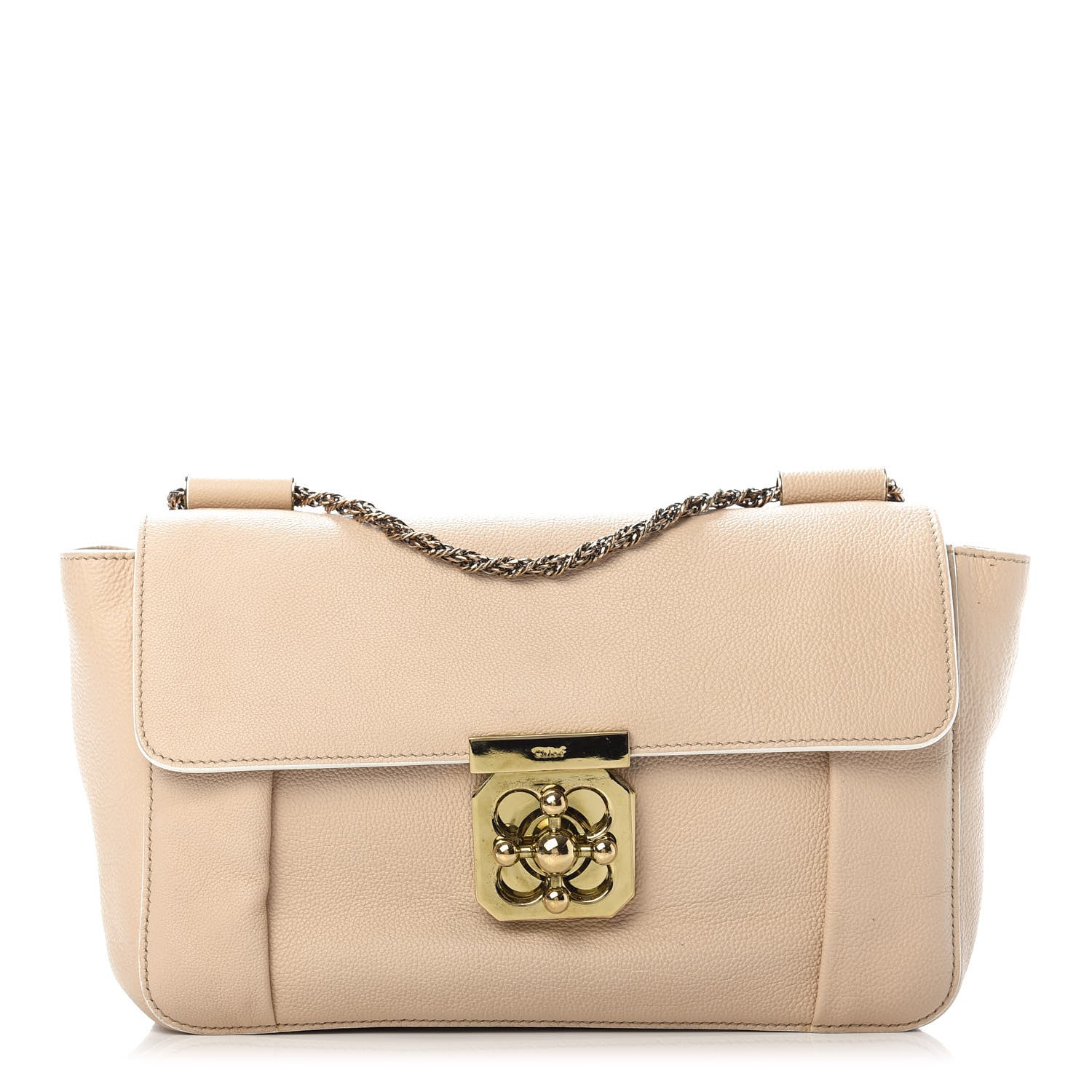 Chloe Goatskin Medium Elsie Shoulder Bag Biscotti Beige 1 of 14