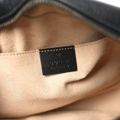 Gucci Calfskin Matelasse Small GG Marmont Chain Shoulder Bag Black 6 of 11