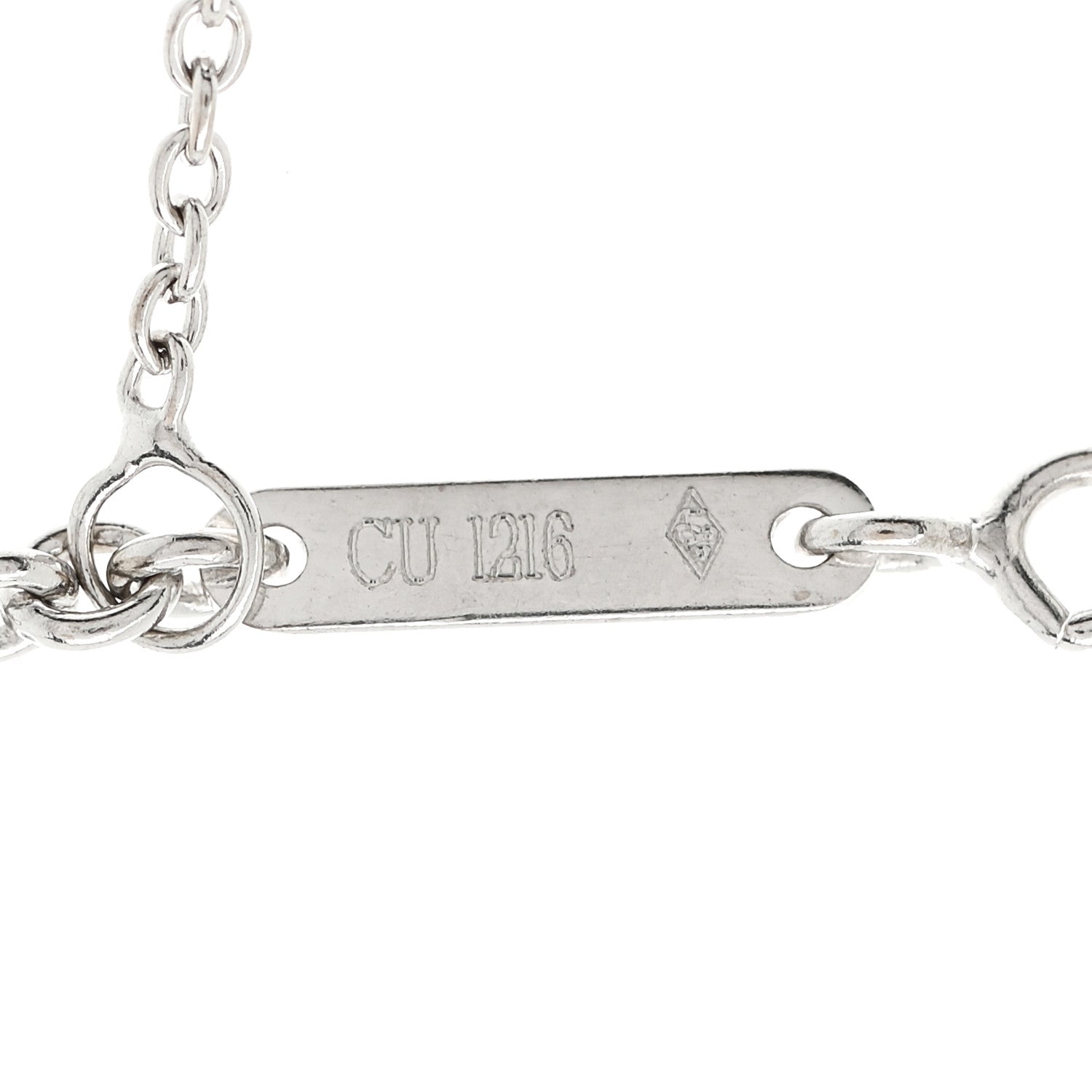 Cartier Platinum Diamond Cross Pendant Necklace 5 of 6