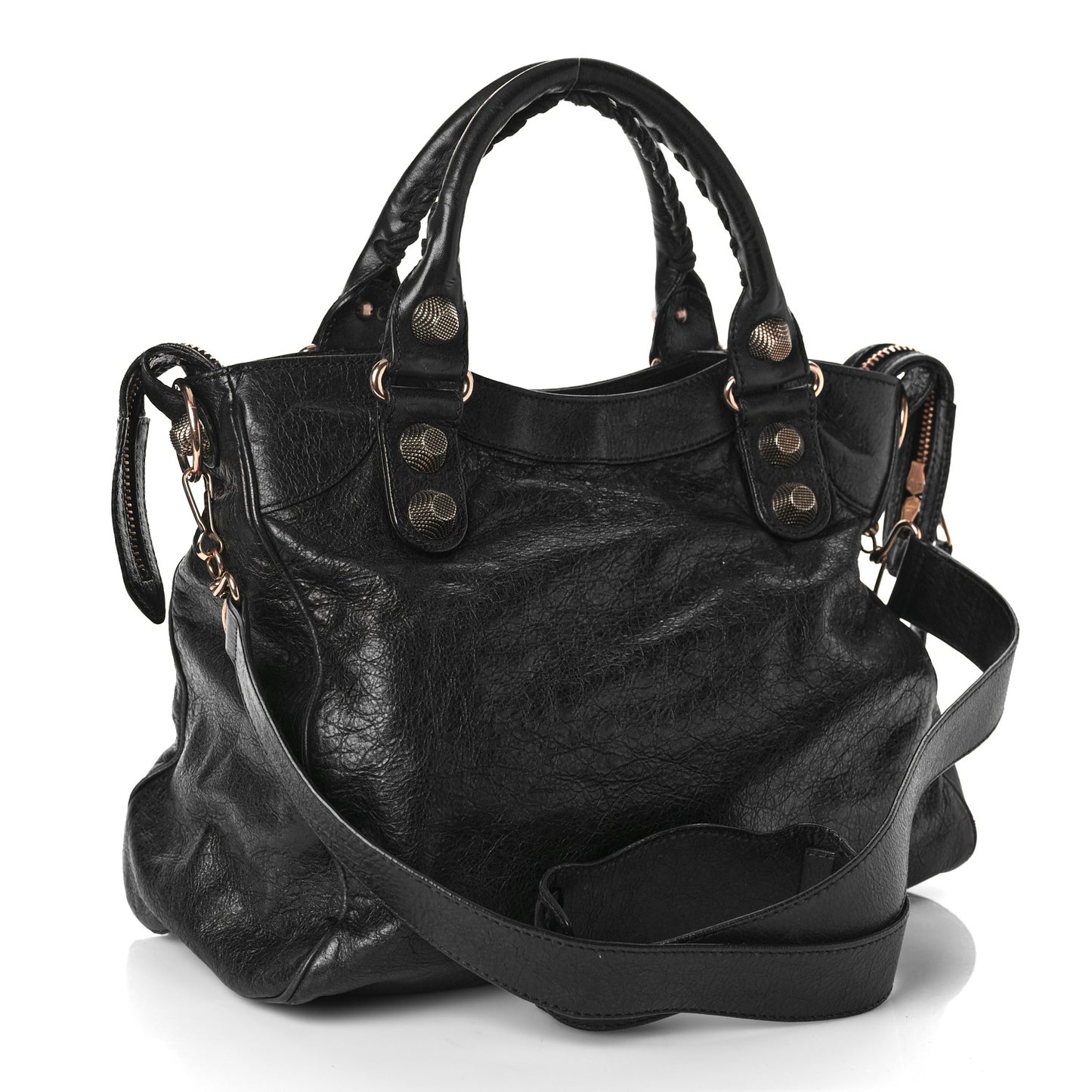 Agneau Giant 21 Rose Gold Hardware Velo Black