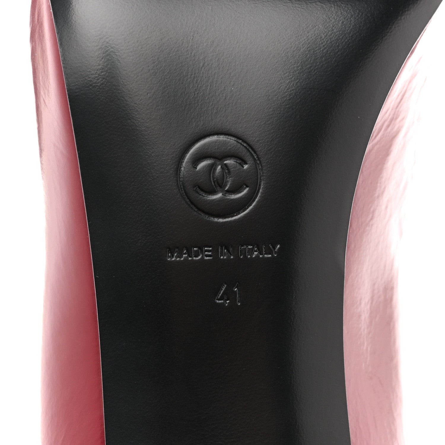 Chanel Shiny Goatskin Cap Toe Mary Jane Pumps 41 Burgundy Dark Grey 7 of 10