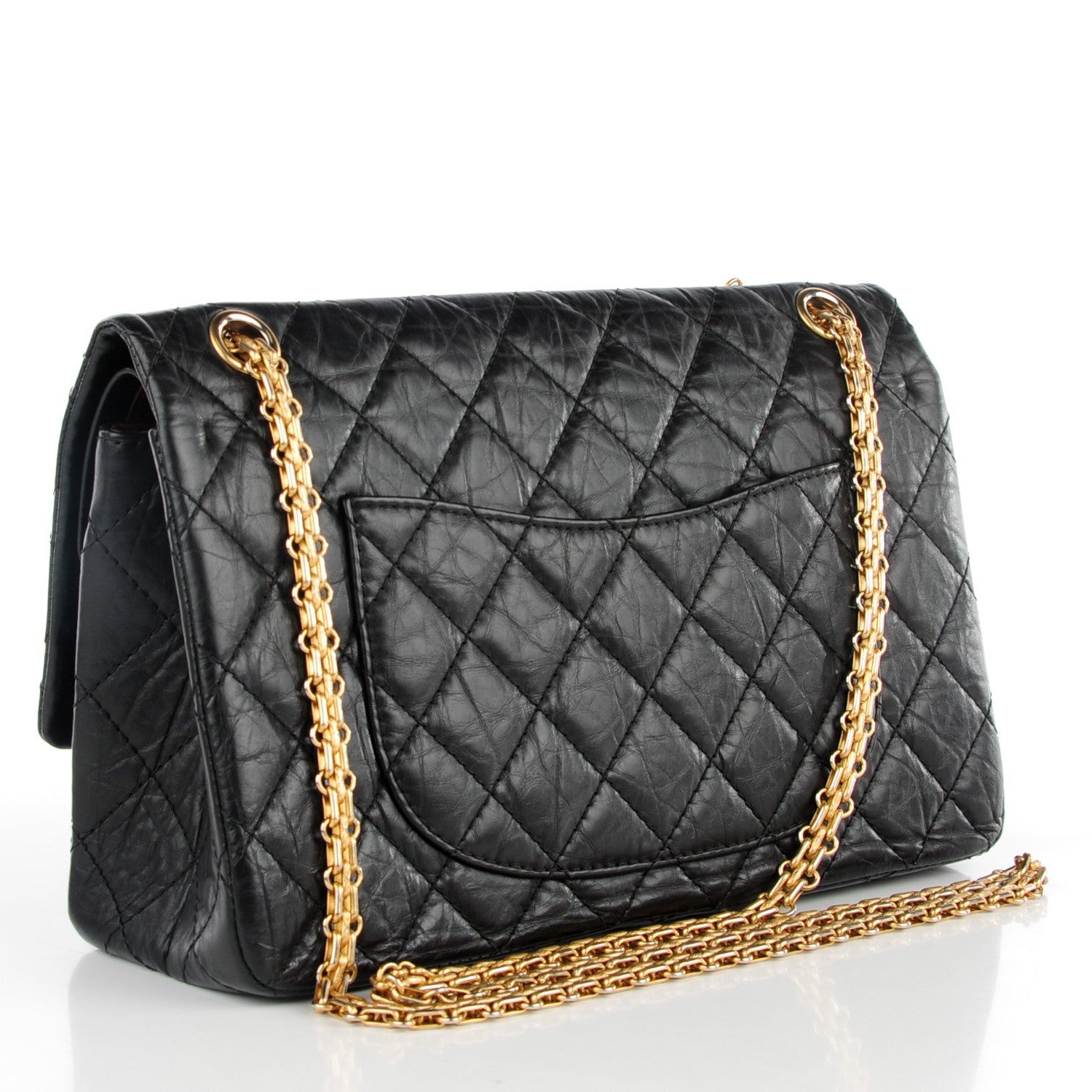 Chanel Aged Calfskin Quilted 2.55 Reissue 226 Flap Black 3 of 9