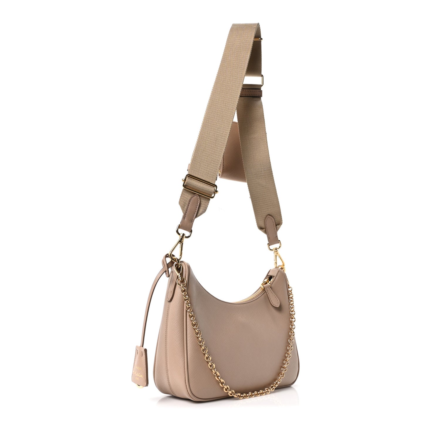 Saffiano Lux Re-Edition 2005 Shoulder Bag Cammeo