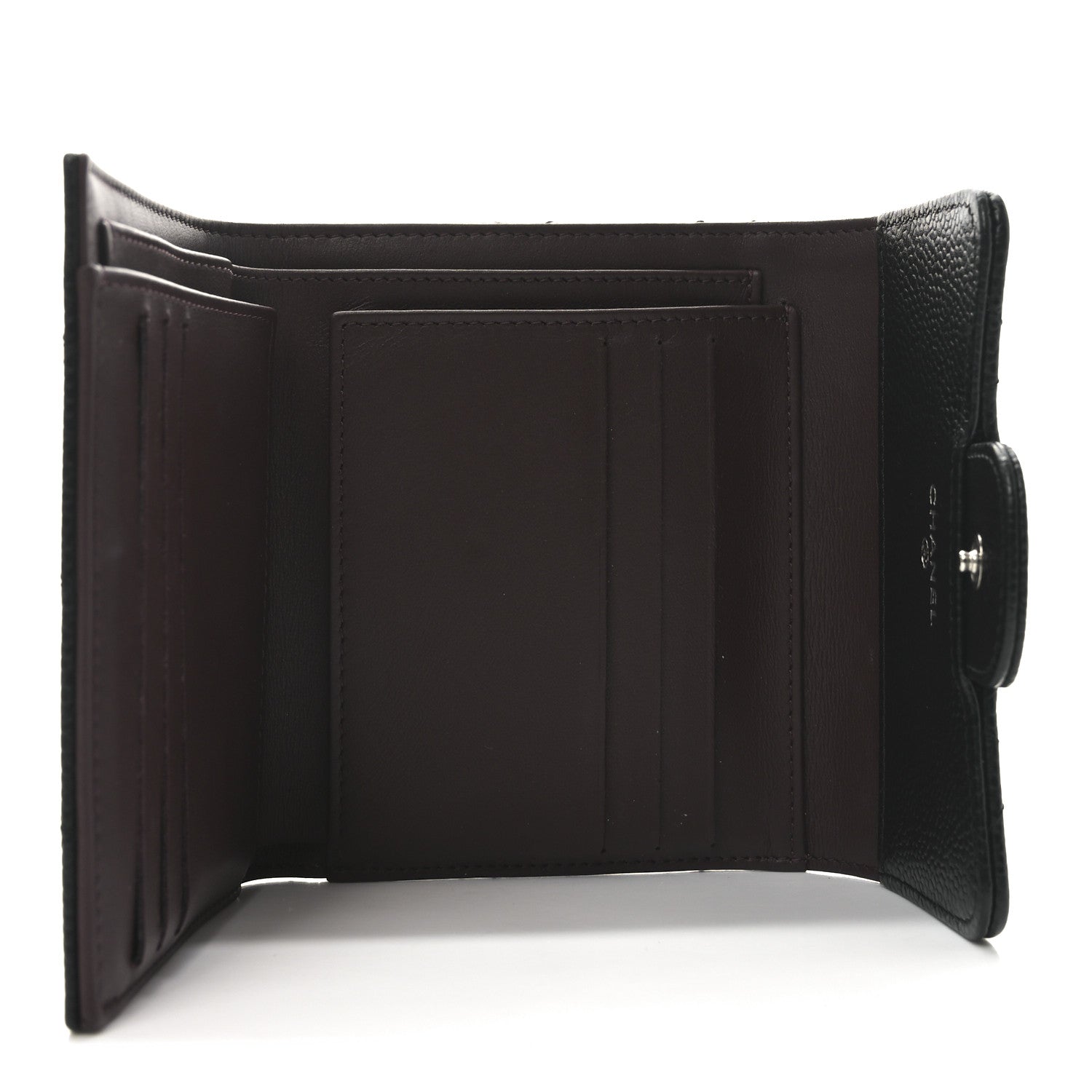 Chanel Caviar Quilted Compact Flap Wallet Black 5 of 9