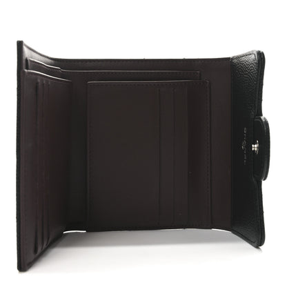 Chanel Caviar Quilted Compact Flap Wallet Black 5 of 9