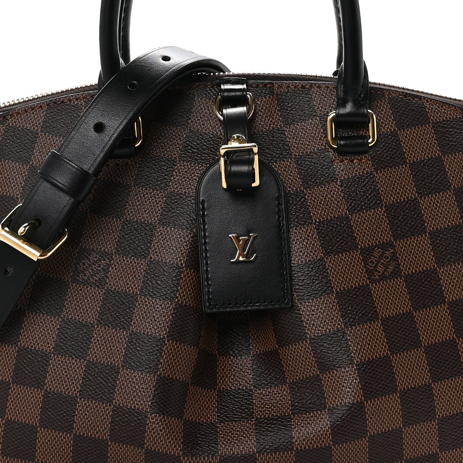 Louis Vuitton Damier Ebene Odeon Tote PM Black 7 of 10