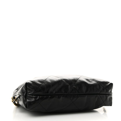 Chanel Shiny Calfskin Quilted Chanel 22 Backpack Black 4 of 10