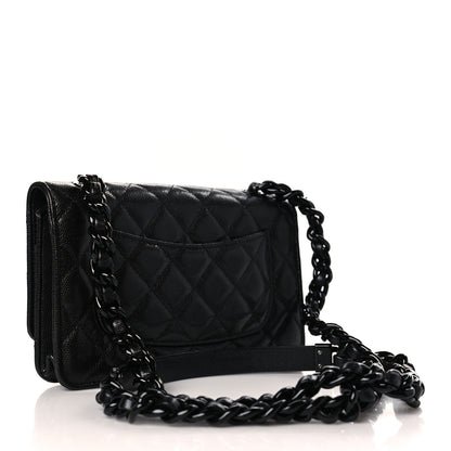 Chanel Caviar Quilted My Everything Wallet On Chain WOC Black 3 of 11