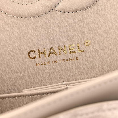 Chanel Suede Quilted Medium Double Flap Grey 5 of 11