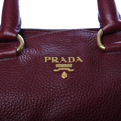 Prada Vitello Daino Tote Amaranto 10 of 10