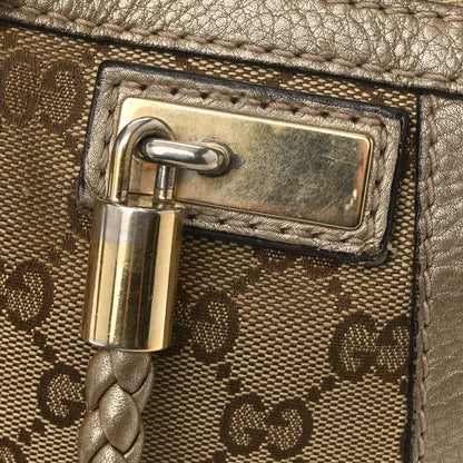 Gucci Monogram Medium Bella Tote Gold 14 of 17