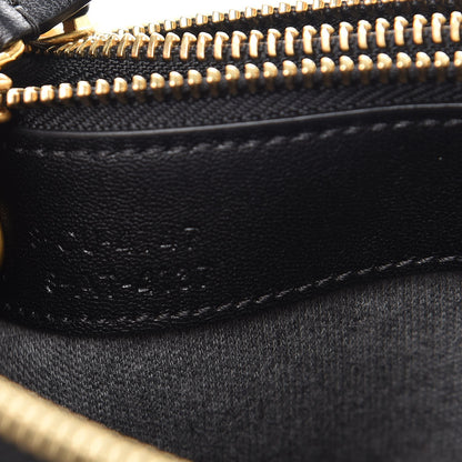 Celine Lambskin Large Trio Crossbody Bag Black 9 of 9
