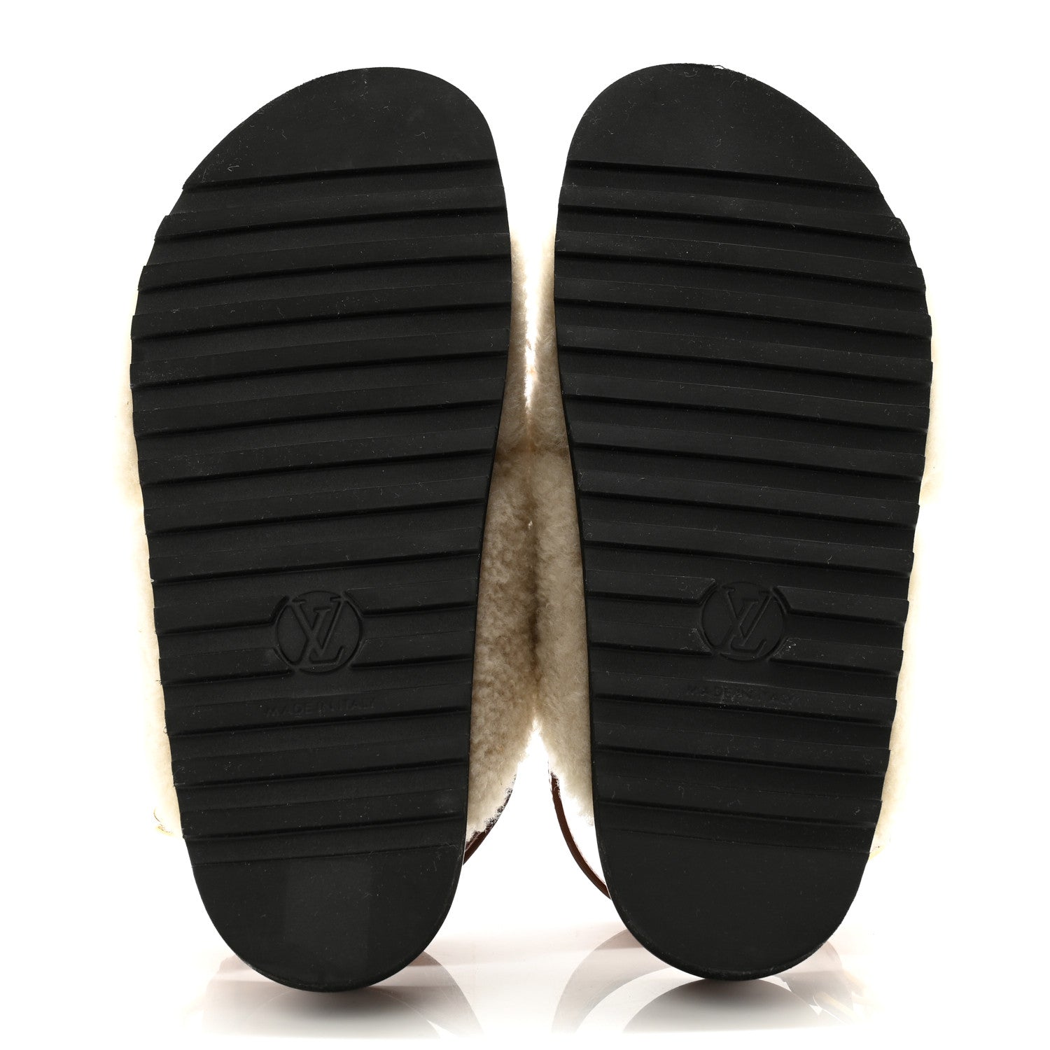Louis Vuitton Shearling Paseo Flat Comfort Sandal 36.5 Nude 5 of 9