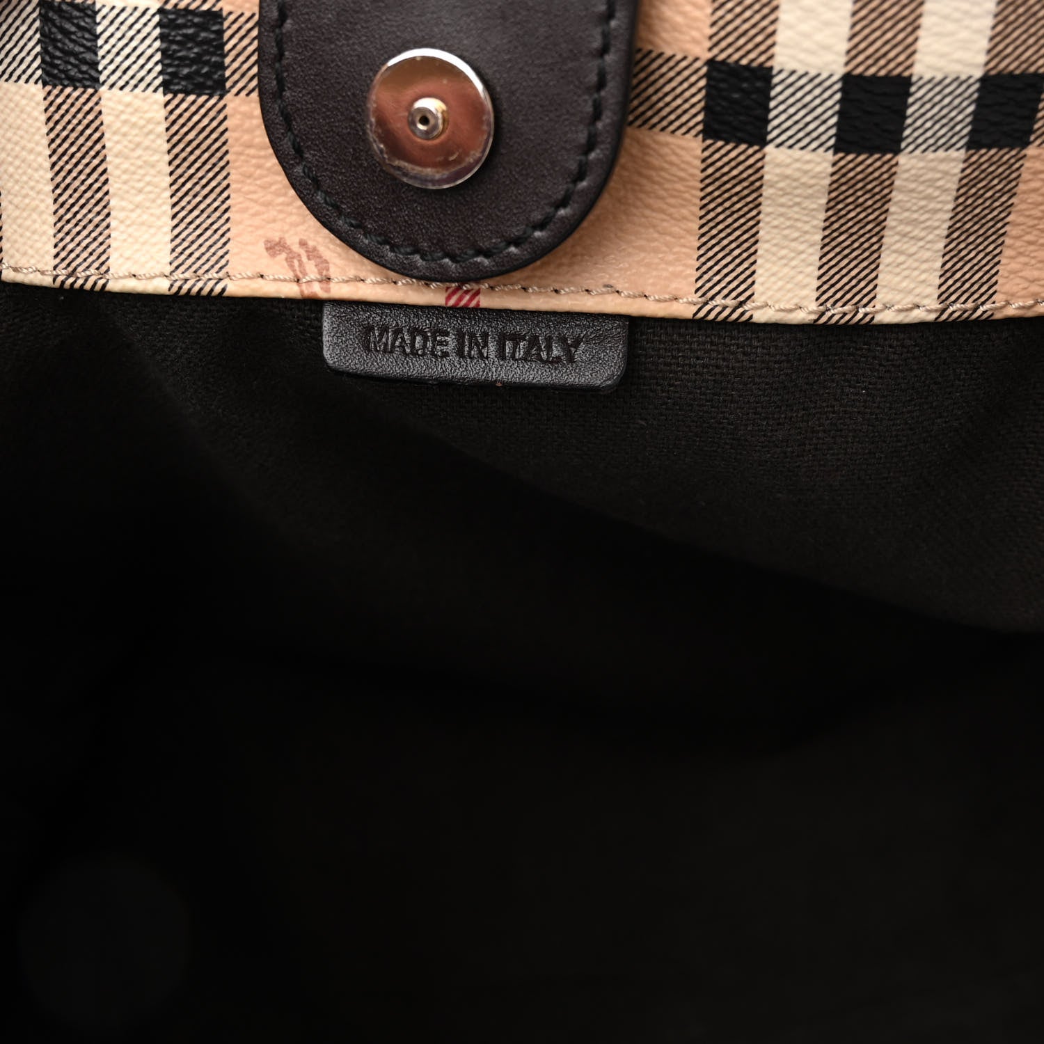 Burberry Haymarket Check Small Canterbury Tote Chocolate 8 of 11