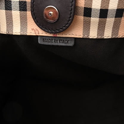 Burberry Haymarket Check Small Canterbury Tote Chocolate 8 of 11