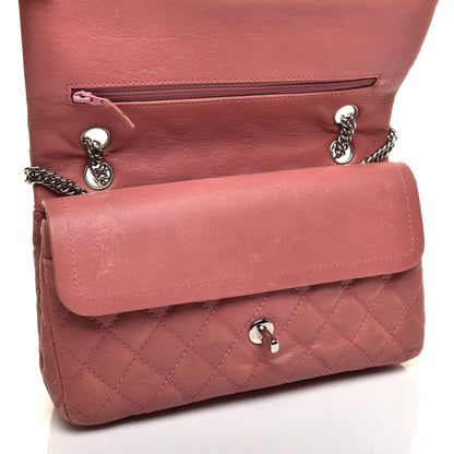 Chanel Washed Lambskin Quilted Medium Double Flap Bijoux Chain Pink 12 of 12