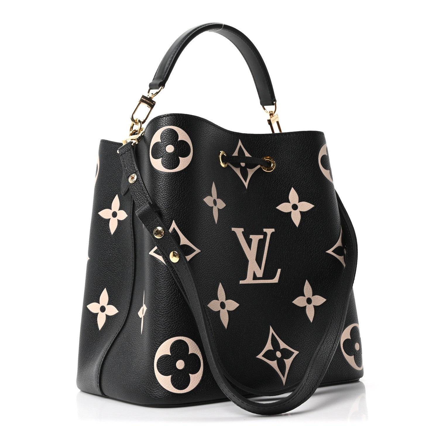 Louis Vuitton Empreinte Monogram Giant Neonoe MM Black Beige