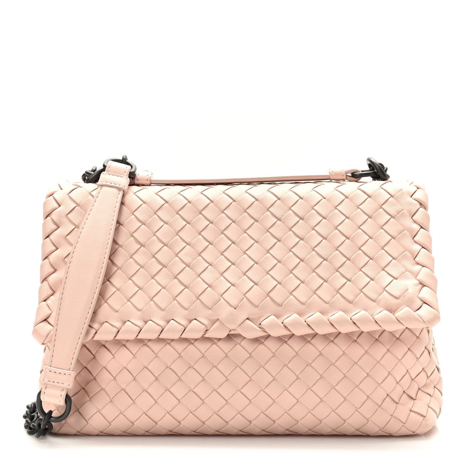 Bottega Veneta Nappa Intrecciato Small Olimpia Shoulder Bag Petale 1 of 8