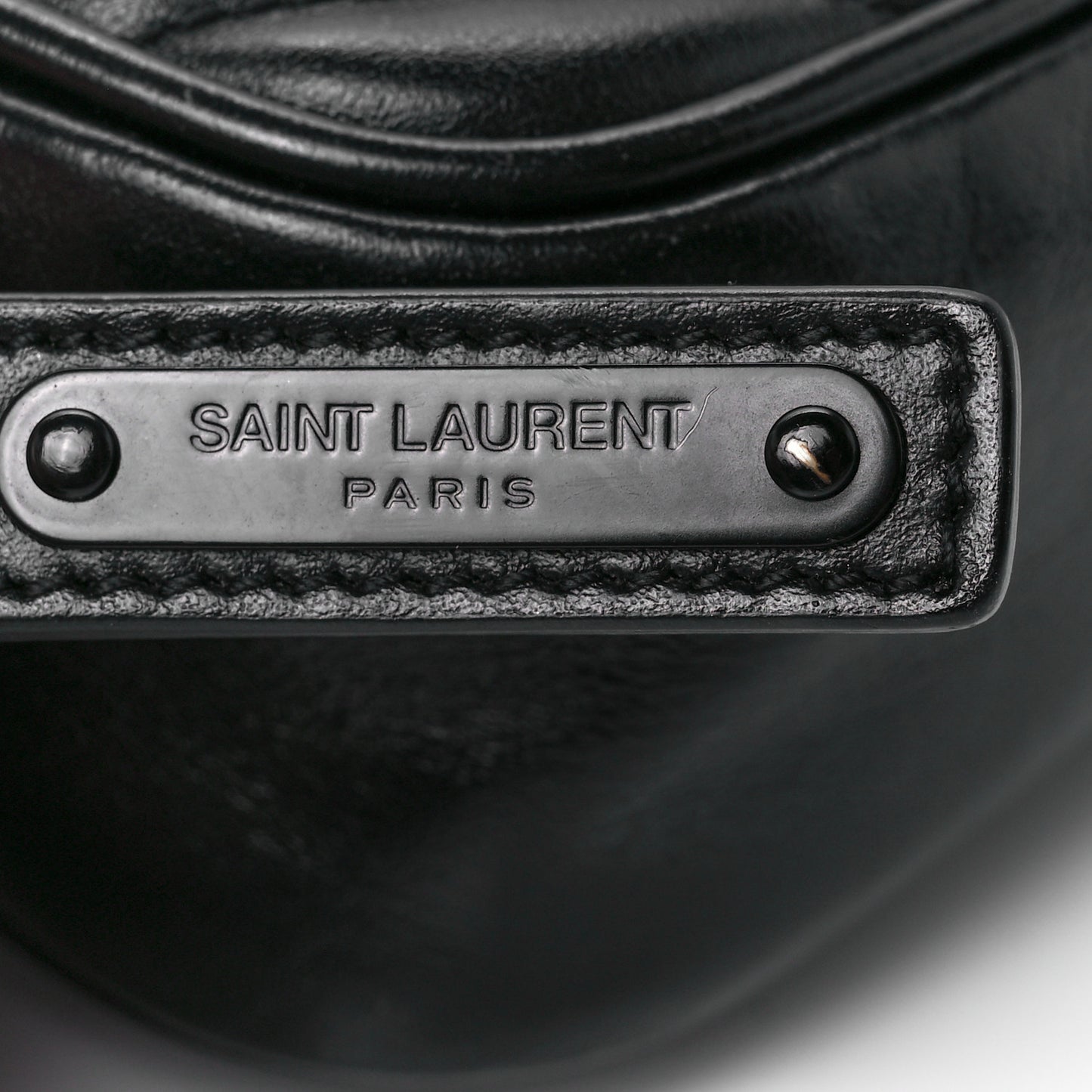 Calfskin Matelasse Monogram Lou Belt Bag Black