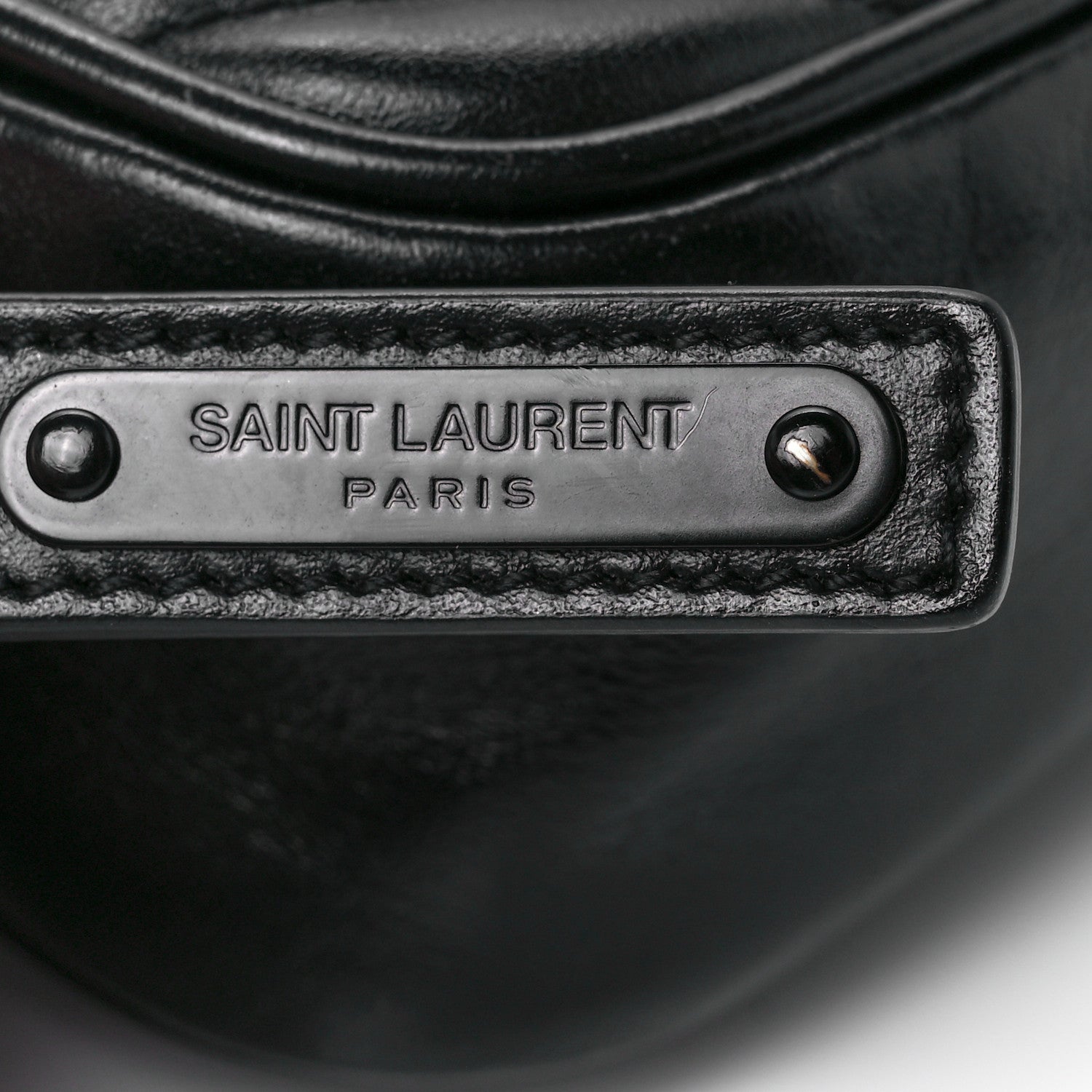 Saint Laurent Calfskin Matelasse Monogram Lou Belt Bag Black 8 of 12