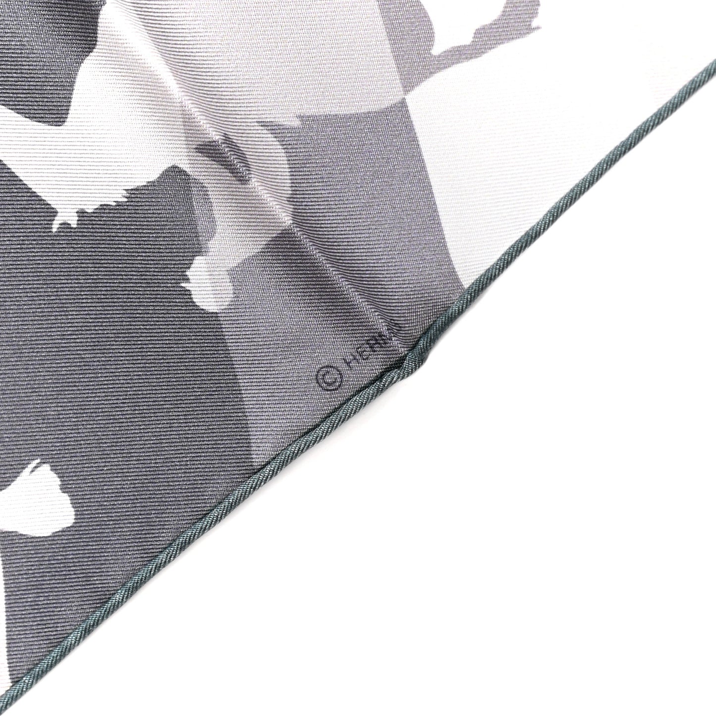 Silk Galop Chromatique Scarf 90 Anthracite Gris Etoupe