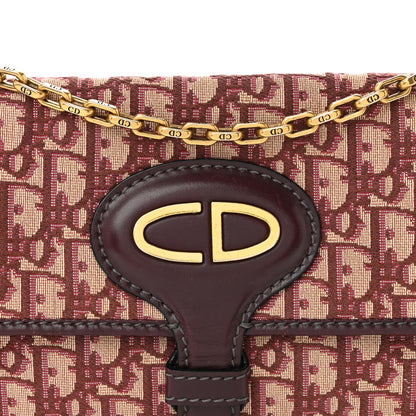 Christian Dior Oblique CD Chain Flap Bag  Burgundy 7 of 11