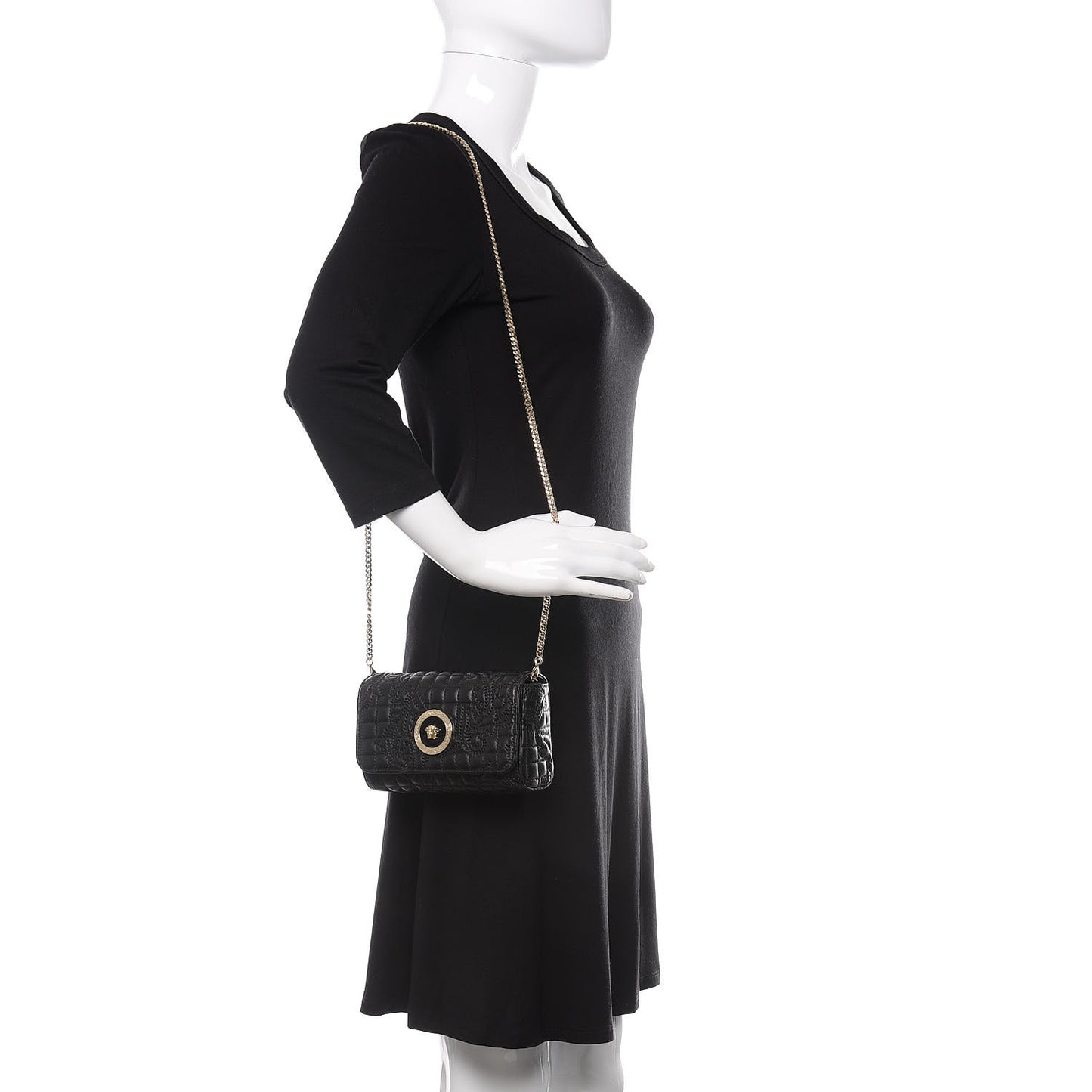 Nappa Quilted Trapuntata Tribute Crossbody Black