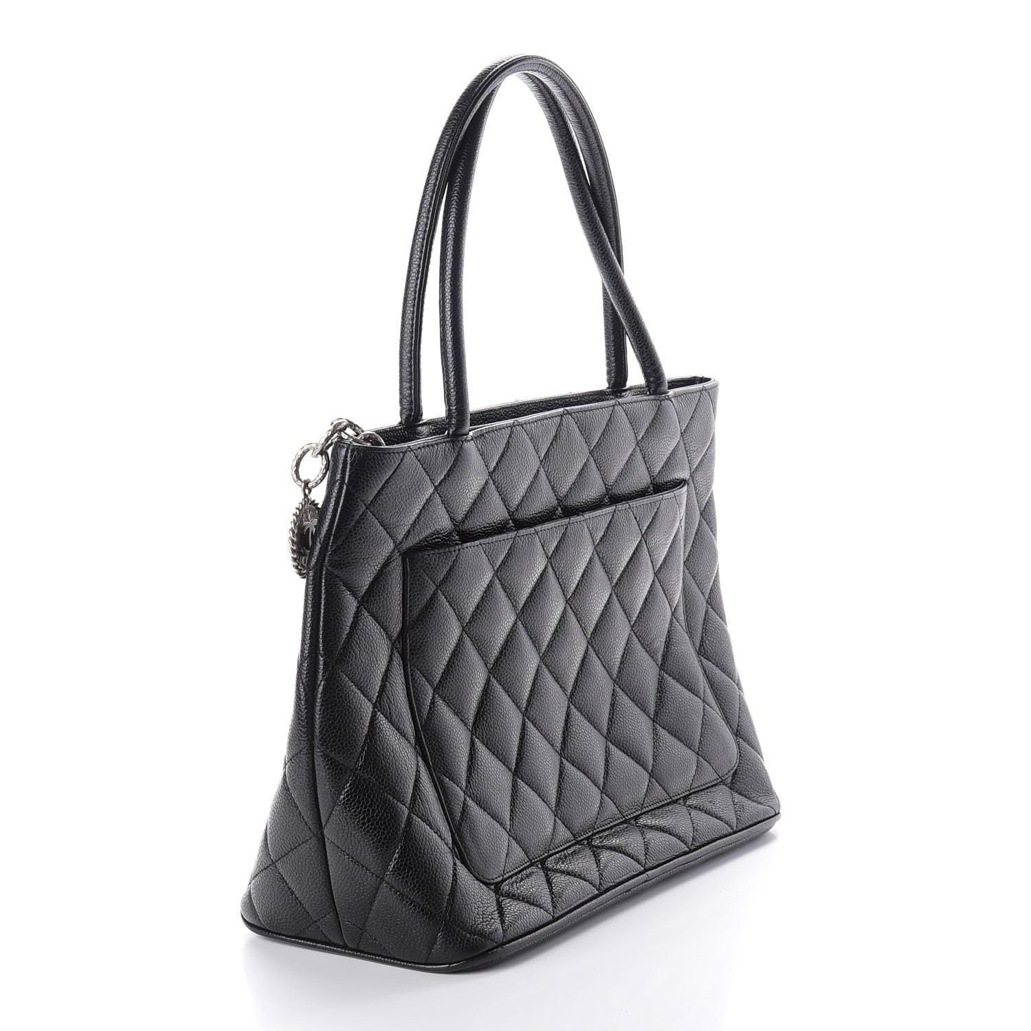 Chanel Caviar Quilted Medallion Tote Black 3 of 9