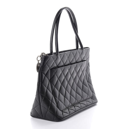 Chanel Caviar Quilted Medallion Tote Black 3 of 9