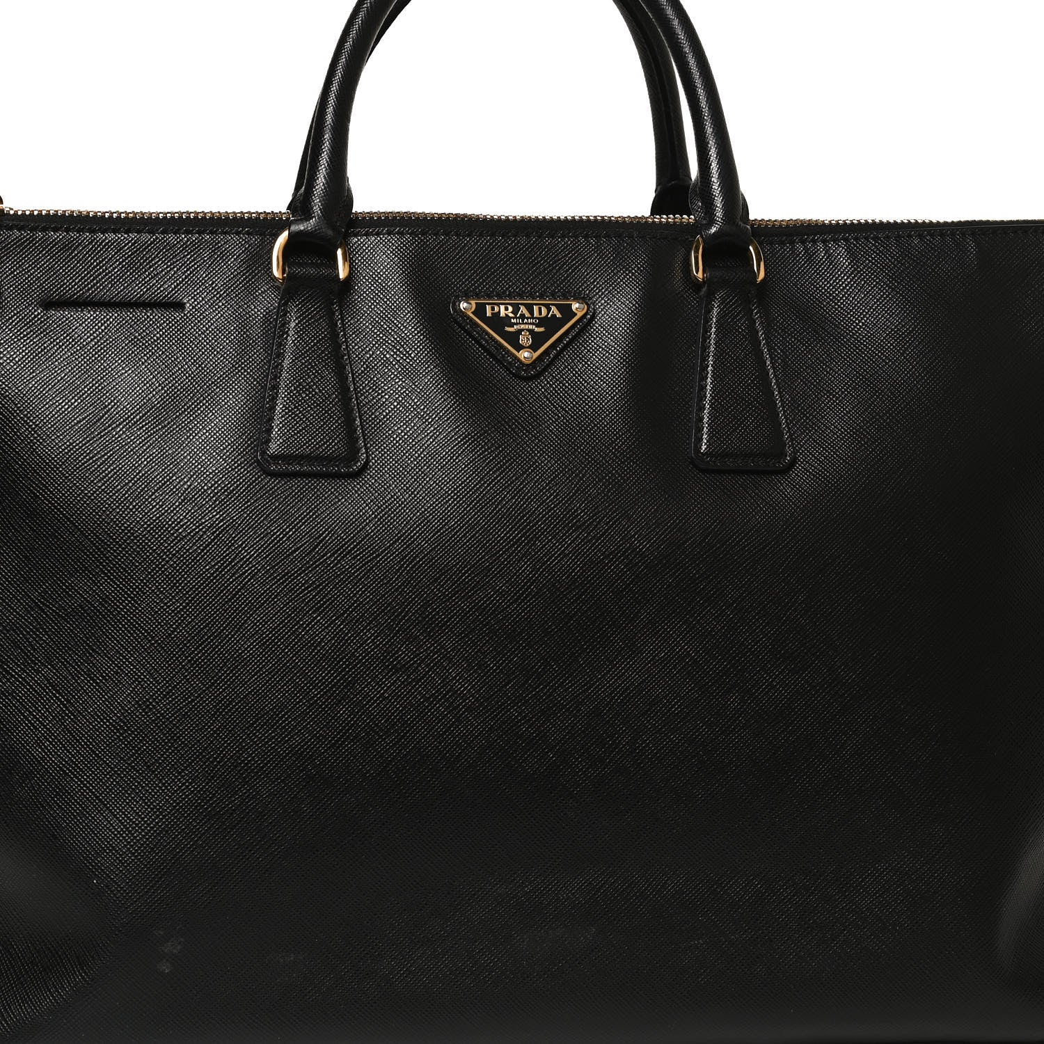 Prada Saffiano Large Galleria Double Zip Tote Black 11 of 13