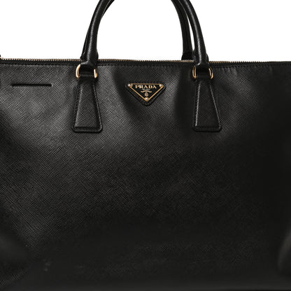 Prada Saffiano Large Galleria Double Zip Tote Black 11 of 13
