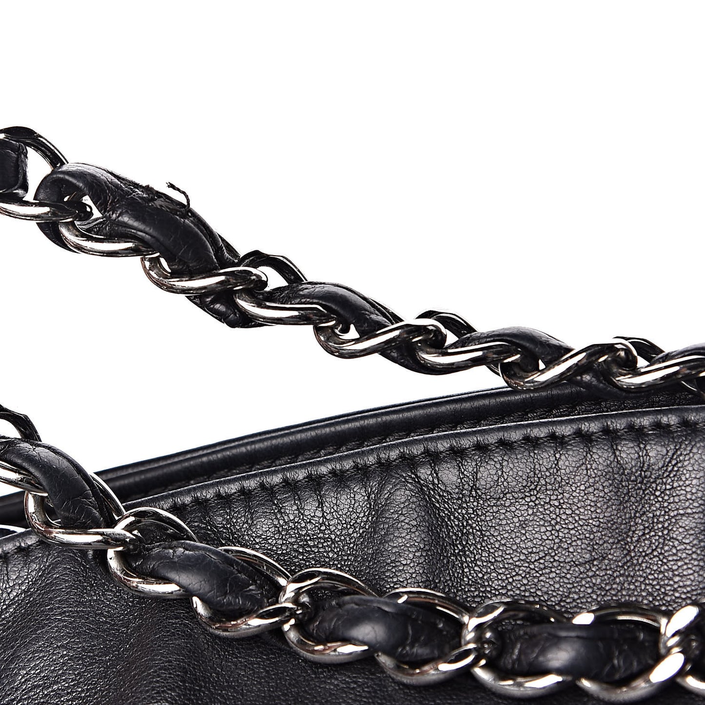 Lambskin Large Ultimate Soft Tote Black