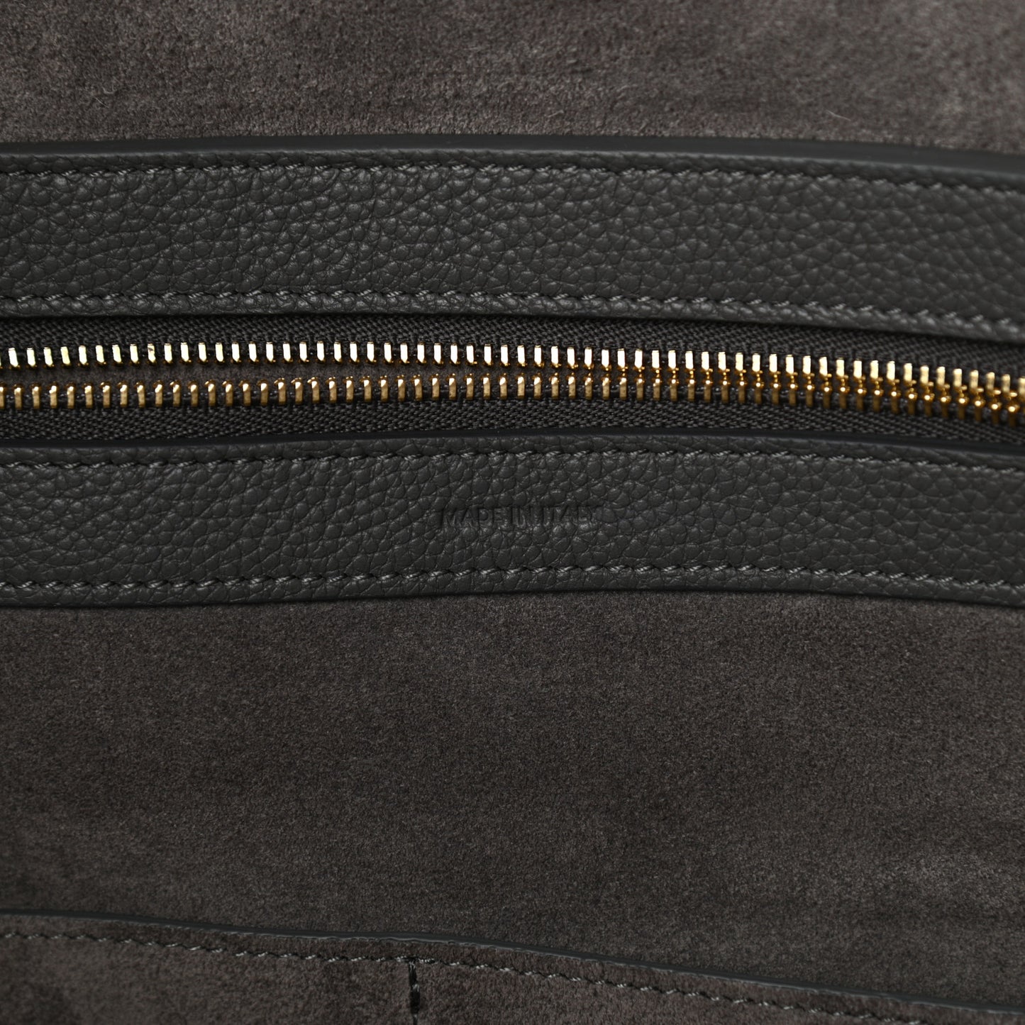 Soft Grained Calfskin Small Belt Cabas Phantom Grey