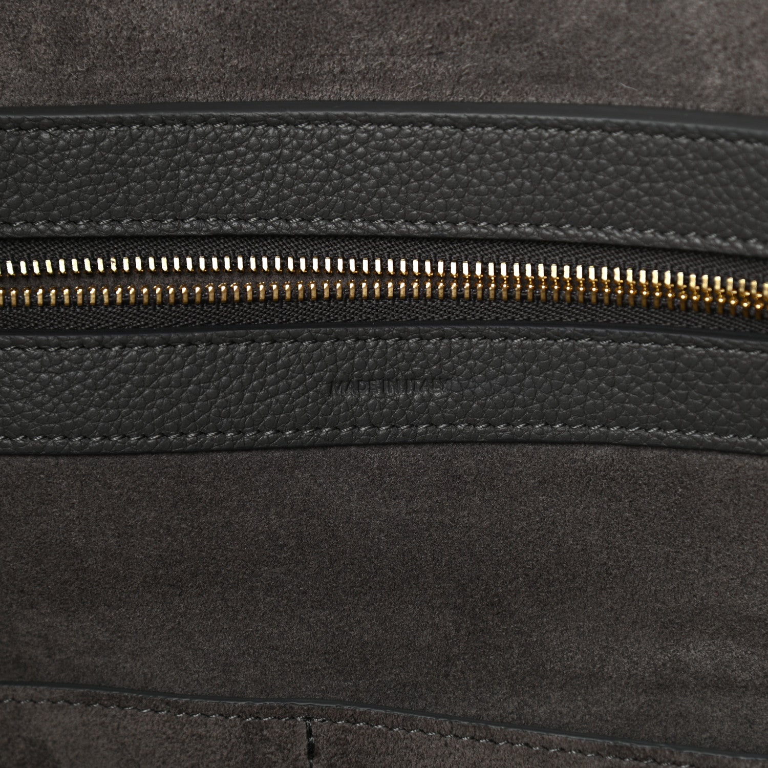 Celine Soft Grained Calfskin Small Belt Cabas Phantom Grey 7 of 11