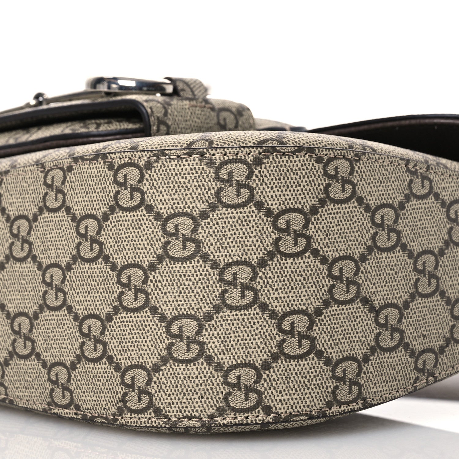 Gucci Monogram Small Horsebit 1955 Asymmetric Shoulder Bag 10 of 11