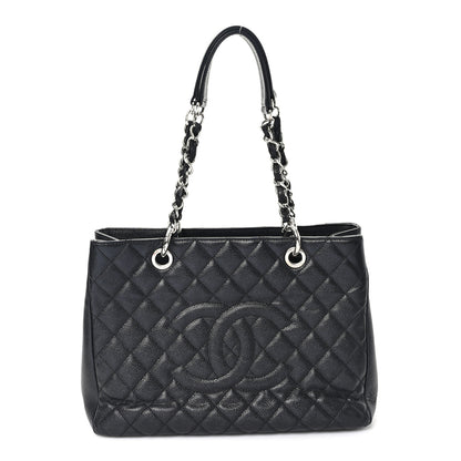 Chanel Caviar Quilted Grand Shopping Tote GST Black 1 of 11
