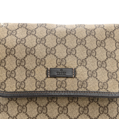 Gucci GG Plus Monogram Small Flap Messenger Bag Beige Dark Brown 8 of 10