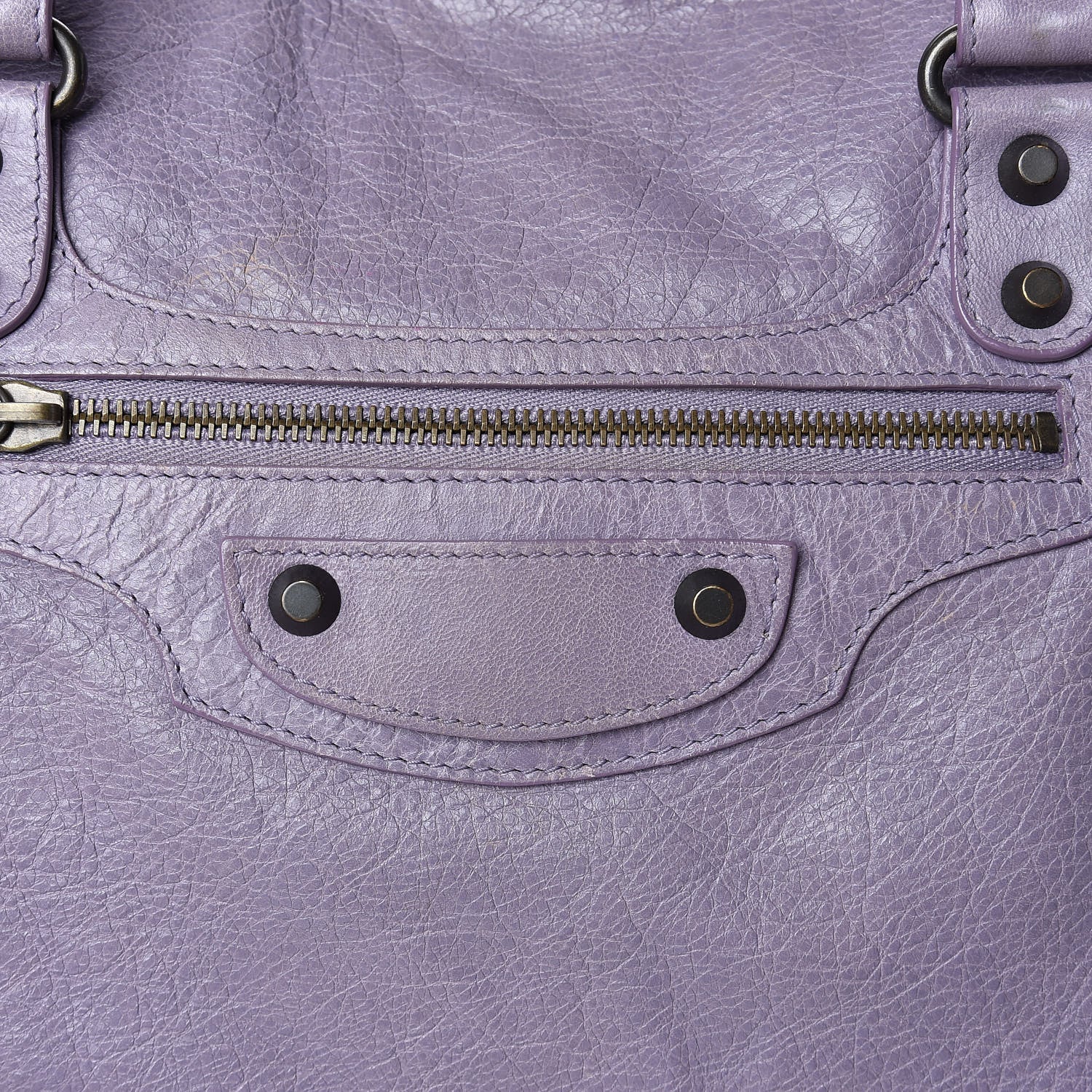 Balenciaga Agneau Classic Hardware Large Sunday Tote Glycine 10 of 17