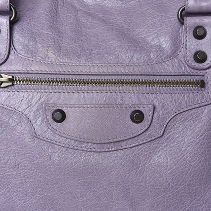 Balenciaga Agneau Classic Hardware Large Sunday Tote Glycine 10 of 17
