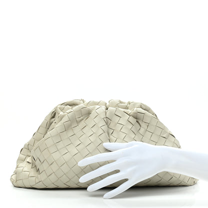 Bottega Veneta Nappa Maxi Intrecciato The Pouch Oversized Clutch Plaster 2 of 8