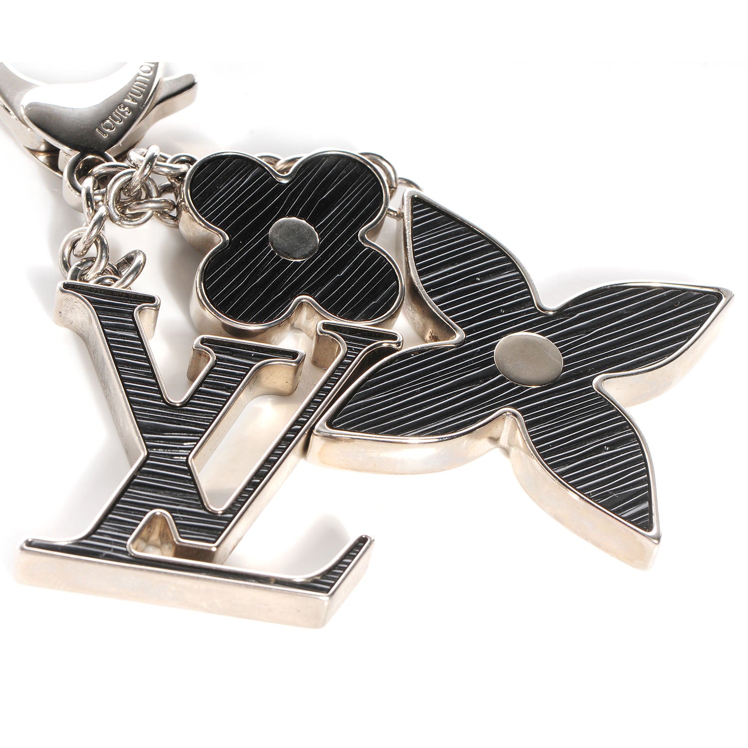 Louis Vuitton Electric Epi Fleur d'Epi Bag Charm Black 4 of 4