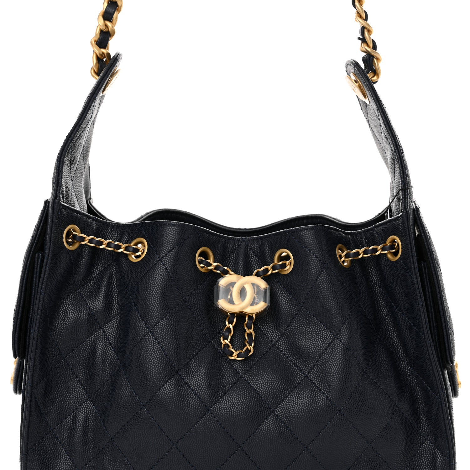 Chanel Caviar Quilted Small Chanel 25 Handbag Dark Navy 8 of 11