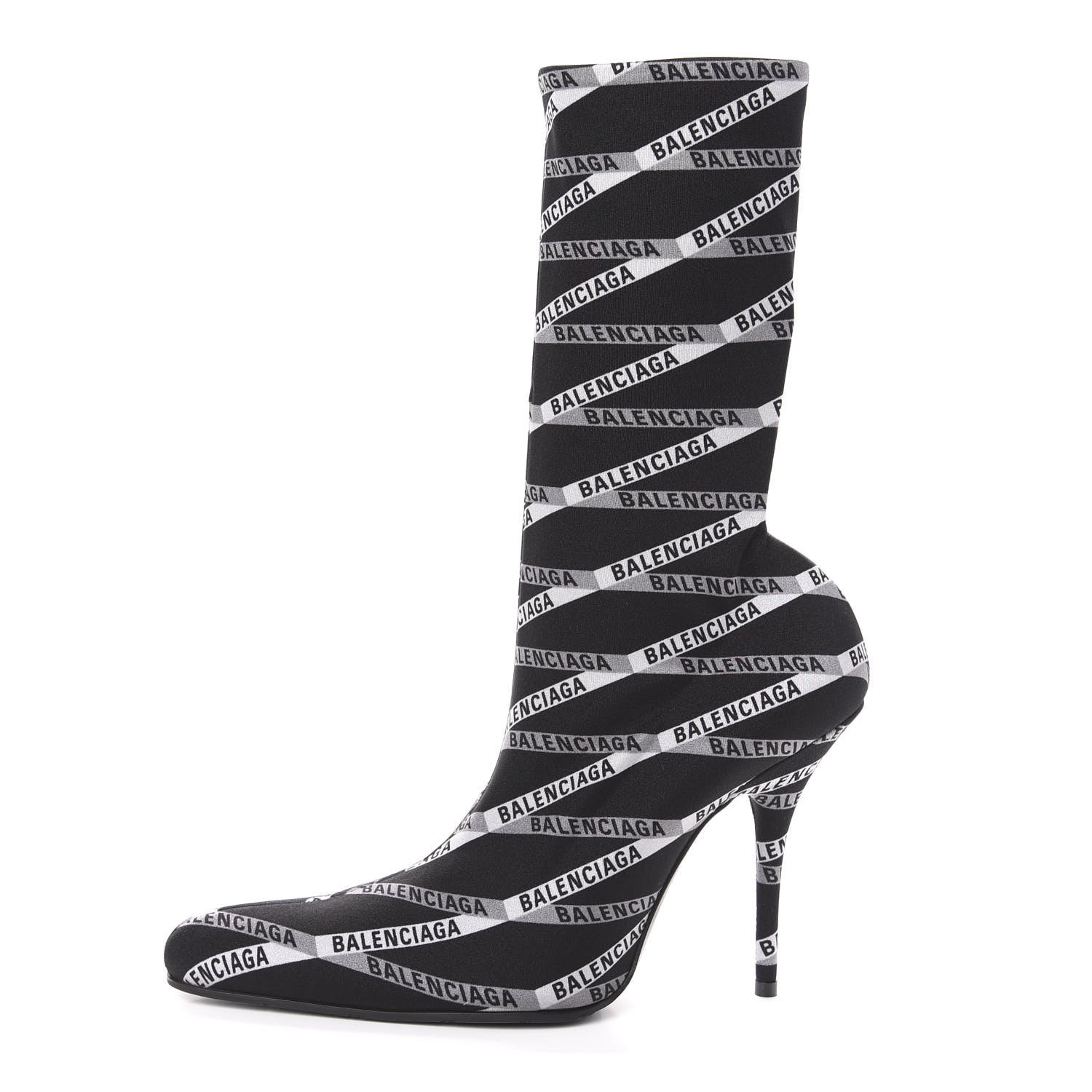 Balenciaga Spandex Losange Monogram 110mm Booties 40 Gris Black 1 of 7